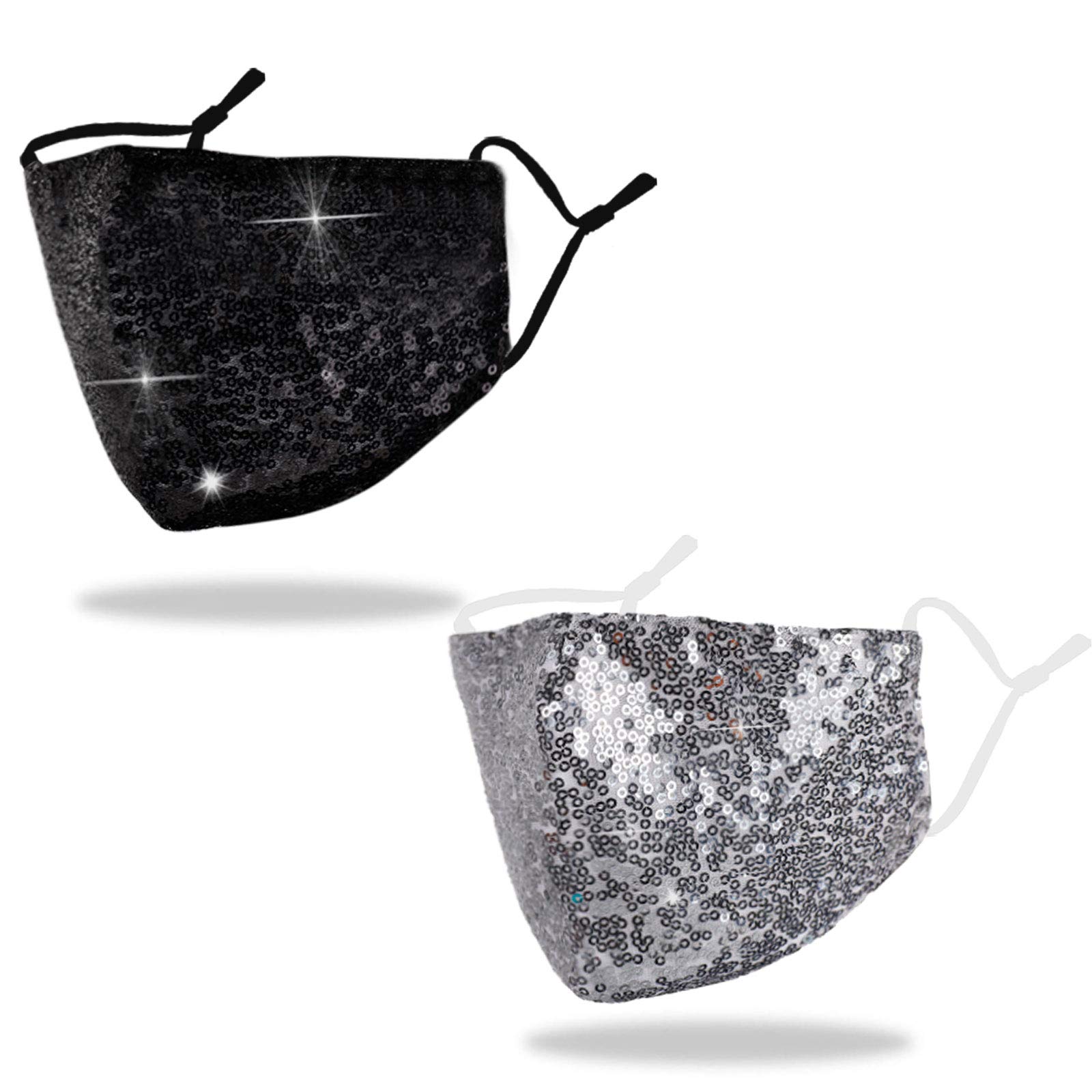 4 Pack Reusable Clear Face Mask for Women Men. See Through No Fog Funny Breathable Mask with Windows.