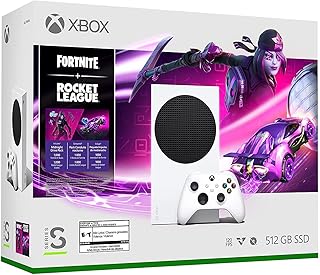 Microsoft Xbox Series S 512 GB SSD All-Digital Console (Disc-Free Gaming) - Fortnite & Rocket League - Wireless Controller (Renewed)