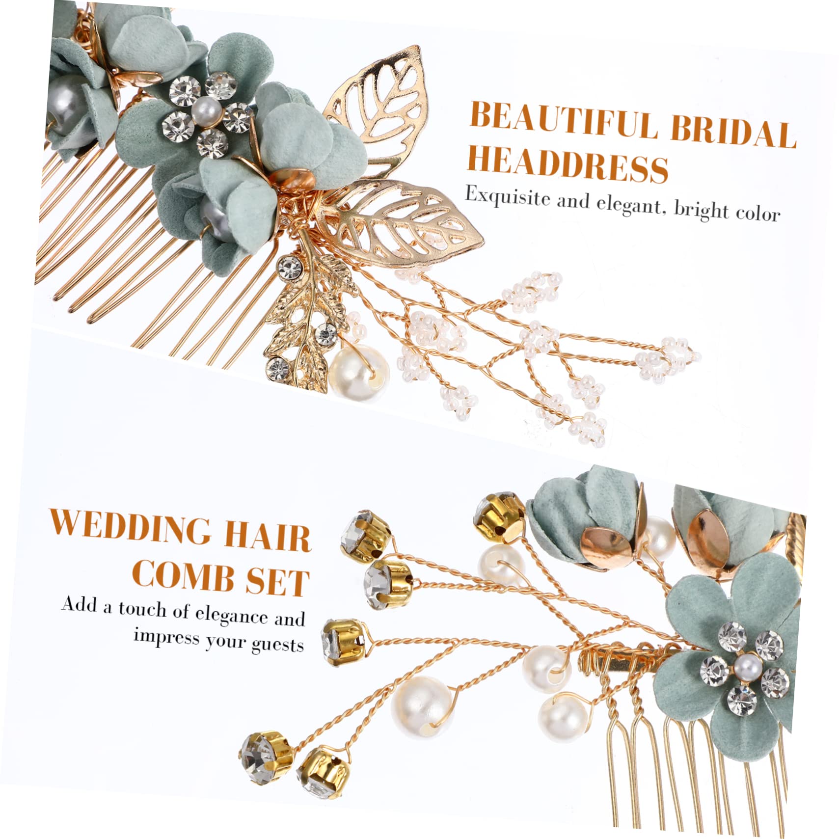 Didiseaon 6 Ensembles Épingle à cheveux pinces cheveu hairpin barbir accessoires de cheveux de demoiselle d'honneur casque de mariée peigne pince à cheveux accessoires de cheveux de fleurs