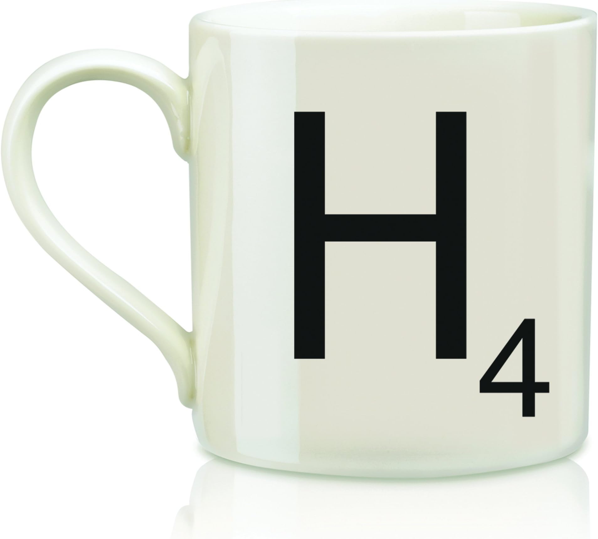 SCRABBLE Vintage Ceramic Letter "H" Tile Coffee Mug