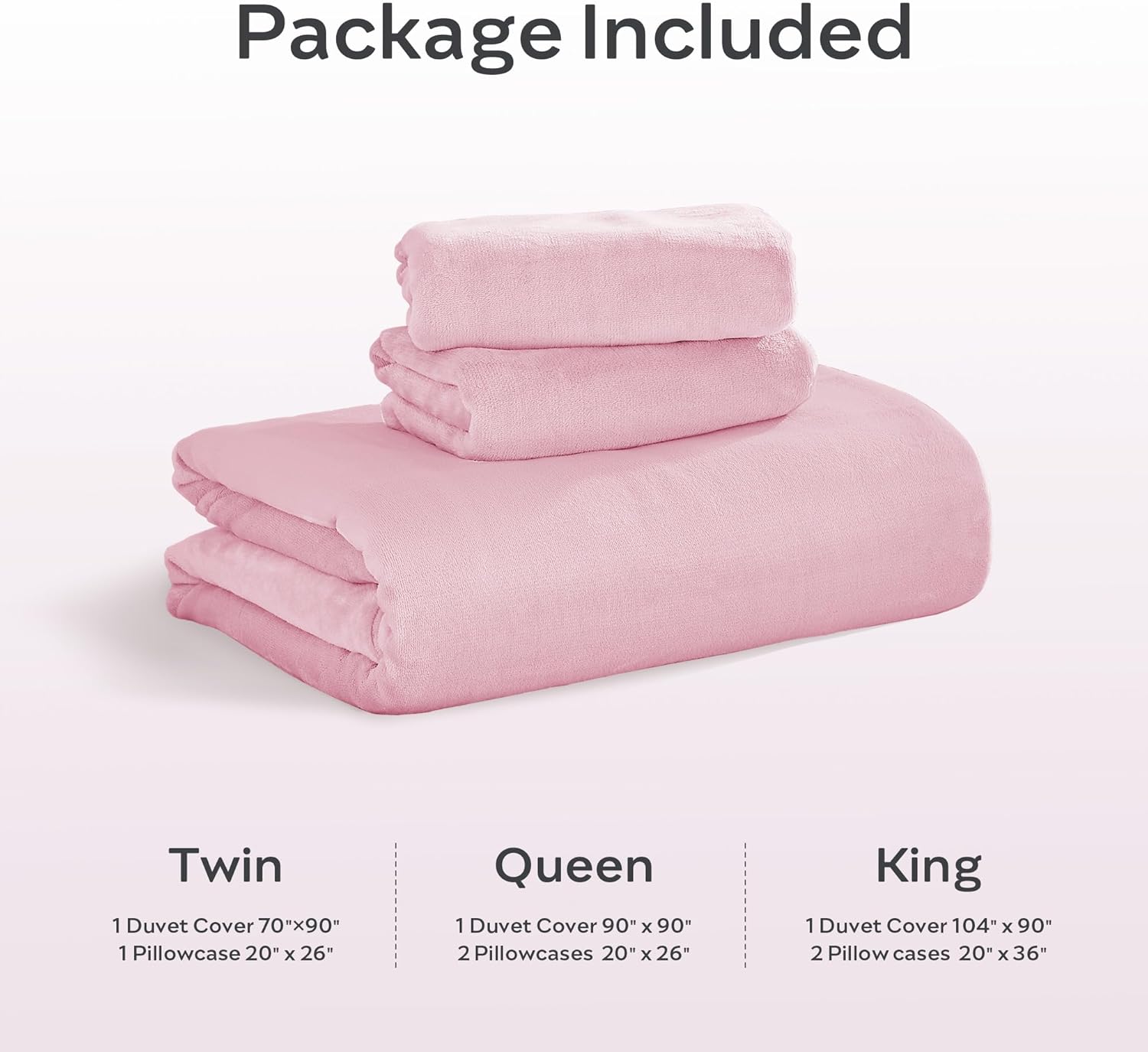 JELLYMONI Baby Pink Velvet Duvet Cover Queen Size - 3 Piece Ultra Soft Plush Bedding Set, Luxury Fluffy Comforter Cover with Zipper Closure & 8 Corner Ties for Bedroom - Image 8