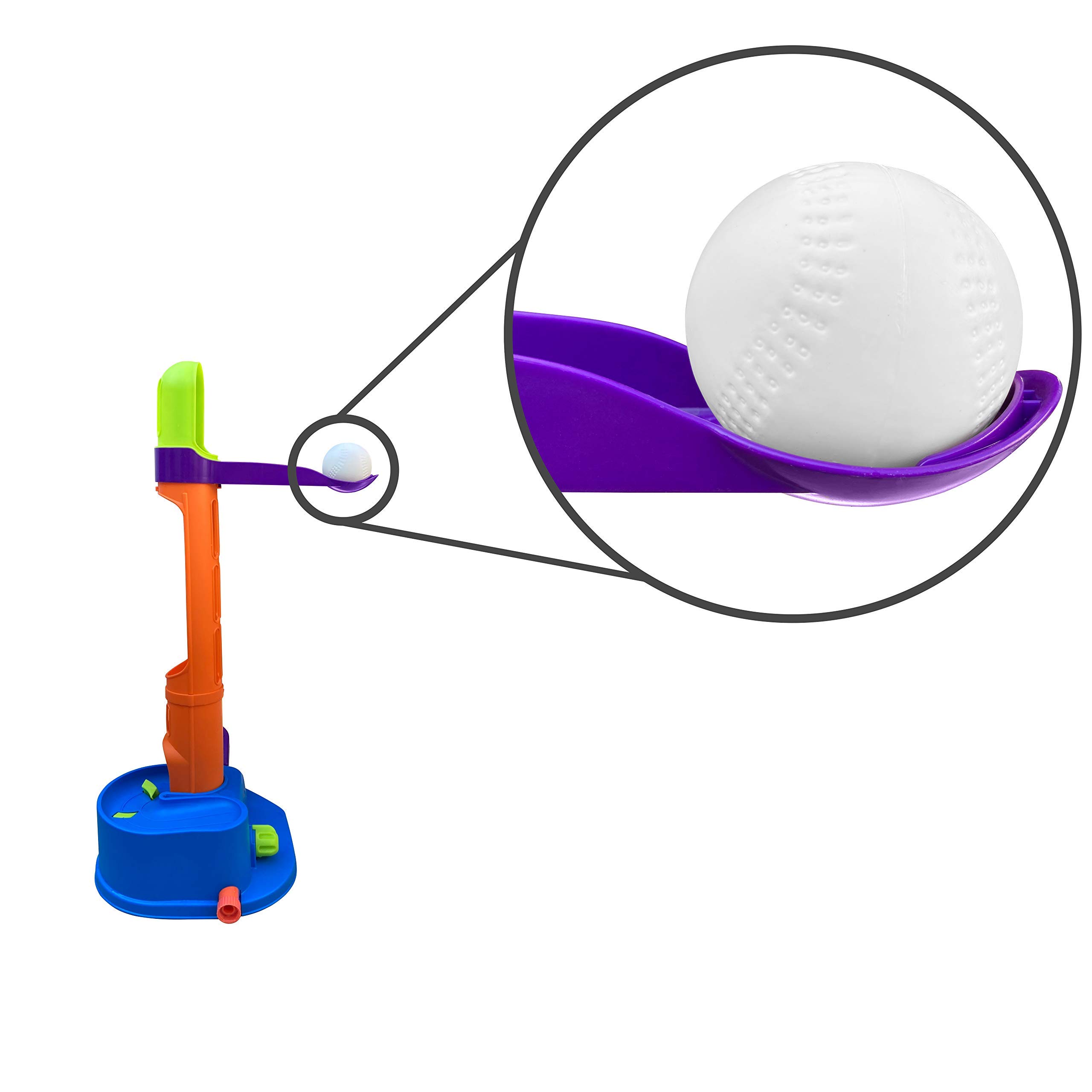 Pelotas de béisbol de repuesto para niños pequeños y pequeños para Little Tikes Triple Splash T-Ball y Splash Hit Tennis | Pelotas de plástico perfectas para práctica de tee-ball | Paquete de 6 4