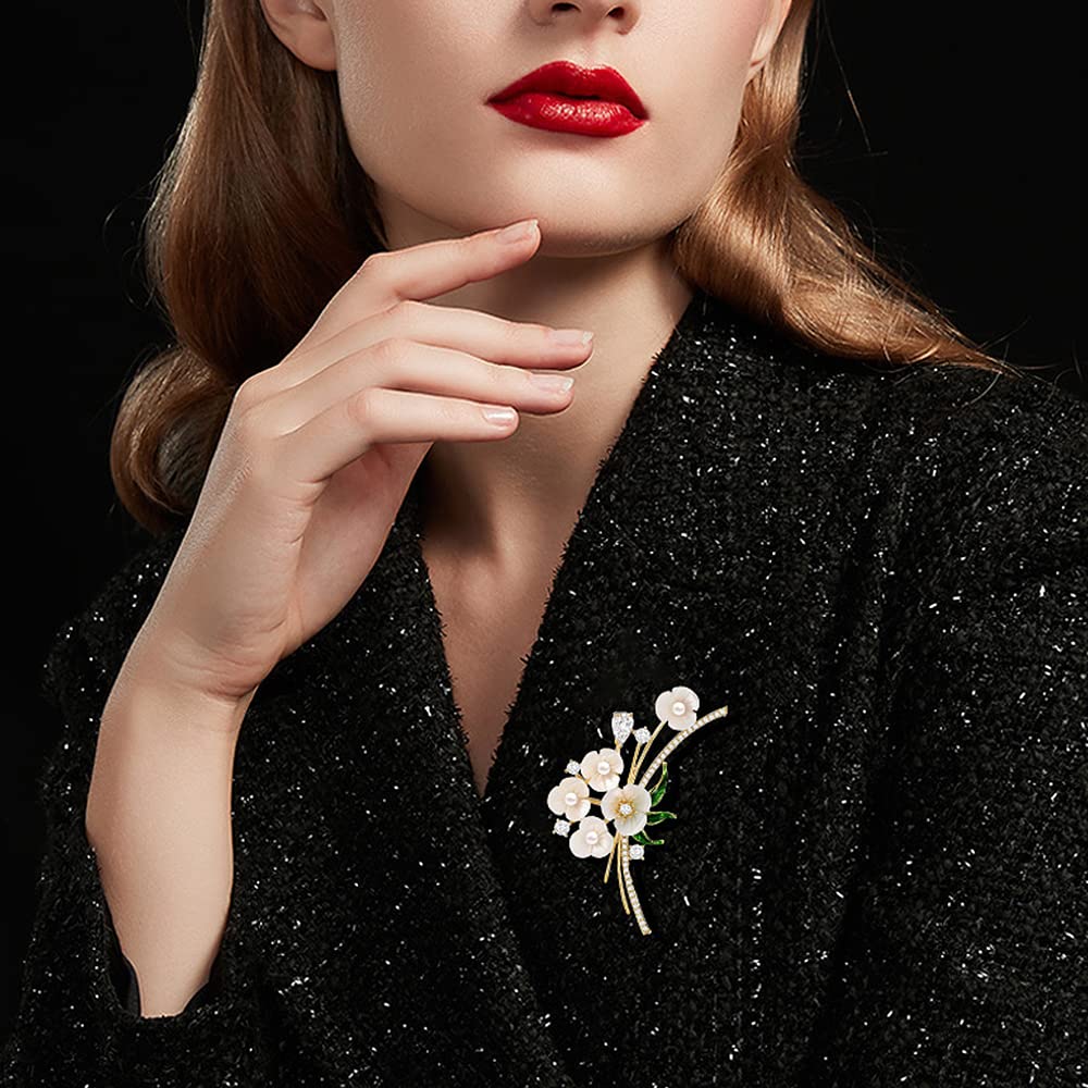 Broches para Mujer, Broche de Ramo de Flores, Broche para Traje, Solapa, Vestido