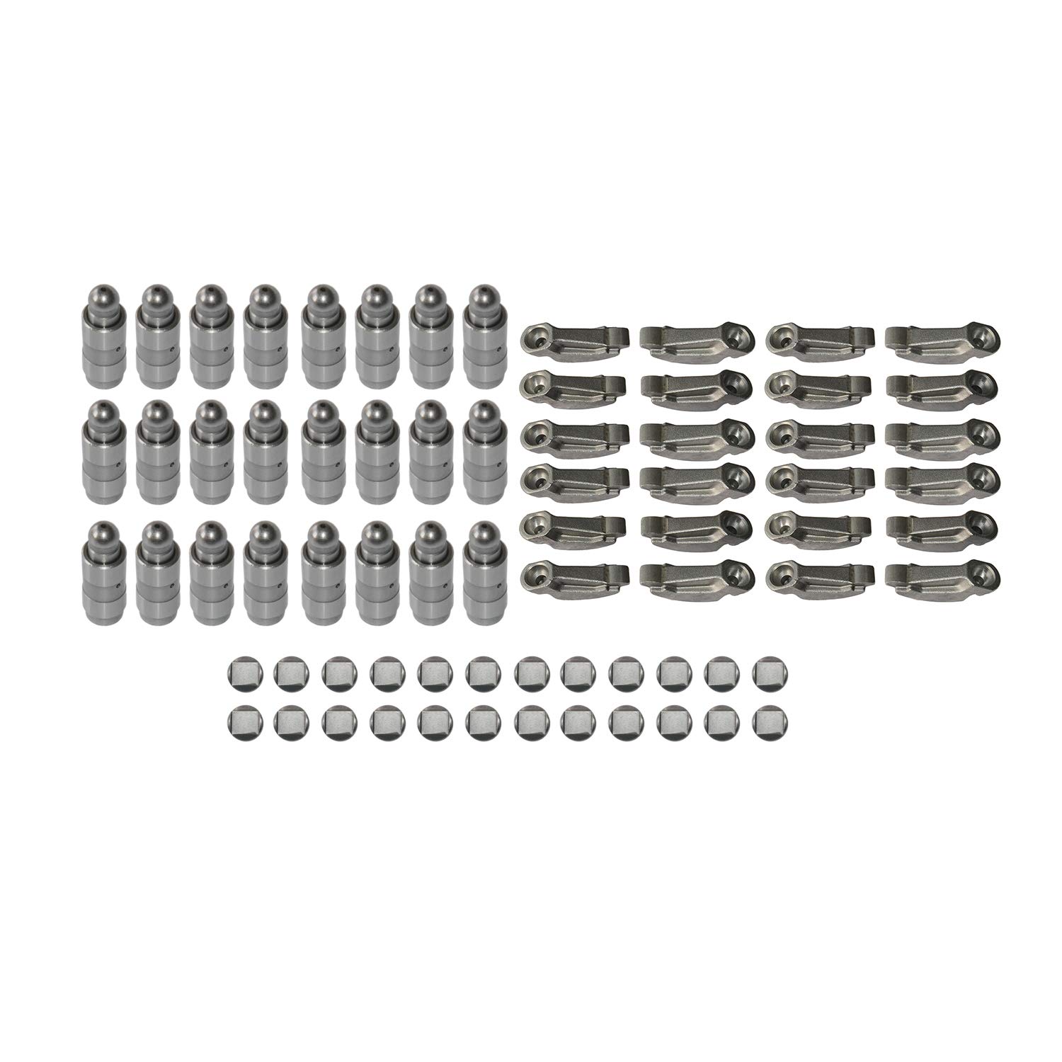 24x - Ventilstößel 059109521E 059109521C 24x - Kipphebel 059109444 059109444W 24x - Druckstücke 059109075D 059109075E Ersatz für A4 A6 A8 PA-SS-AT SU-PE-RB 2,5 TDI