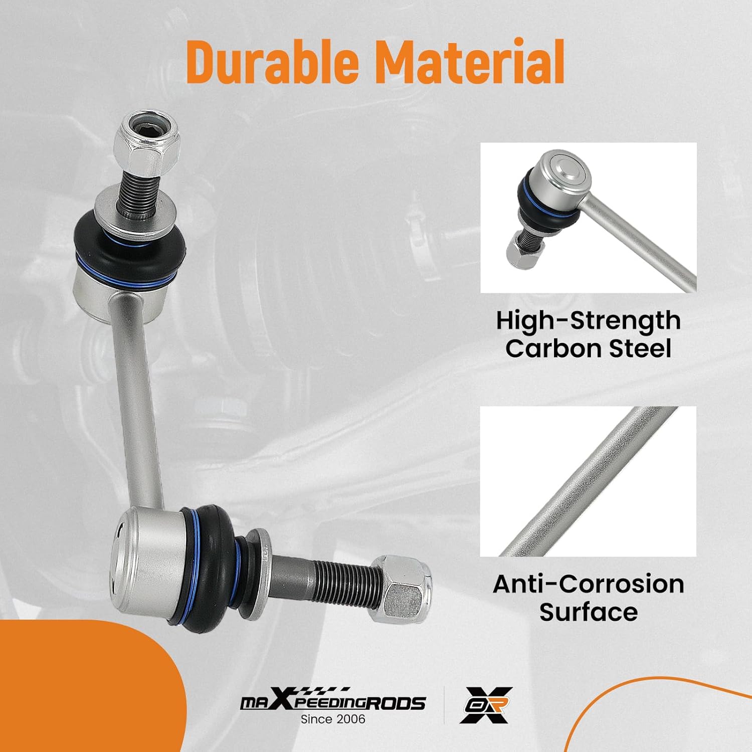 maXpeedingrods 4Pcs Front & Rear Sway Bar End Links for Toyota 4Runner 2003-2018 Toyota FJ Cruiser 2007-2014 Lexus GX470 2003-2009, K90677 K90683 K80469 Stabilizer Bar Link Kit