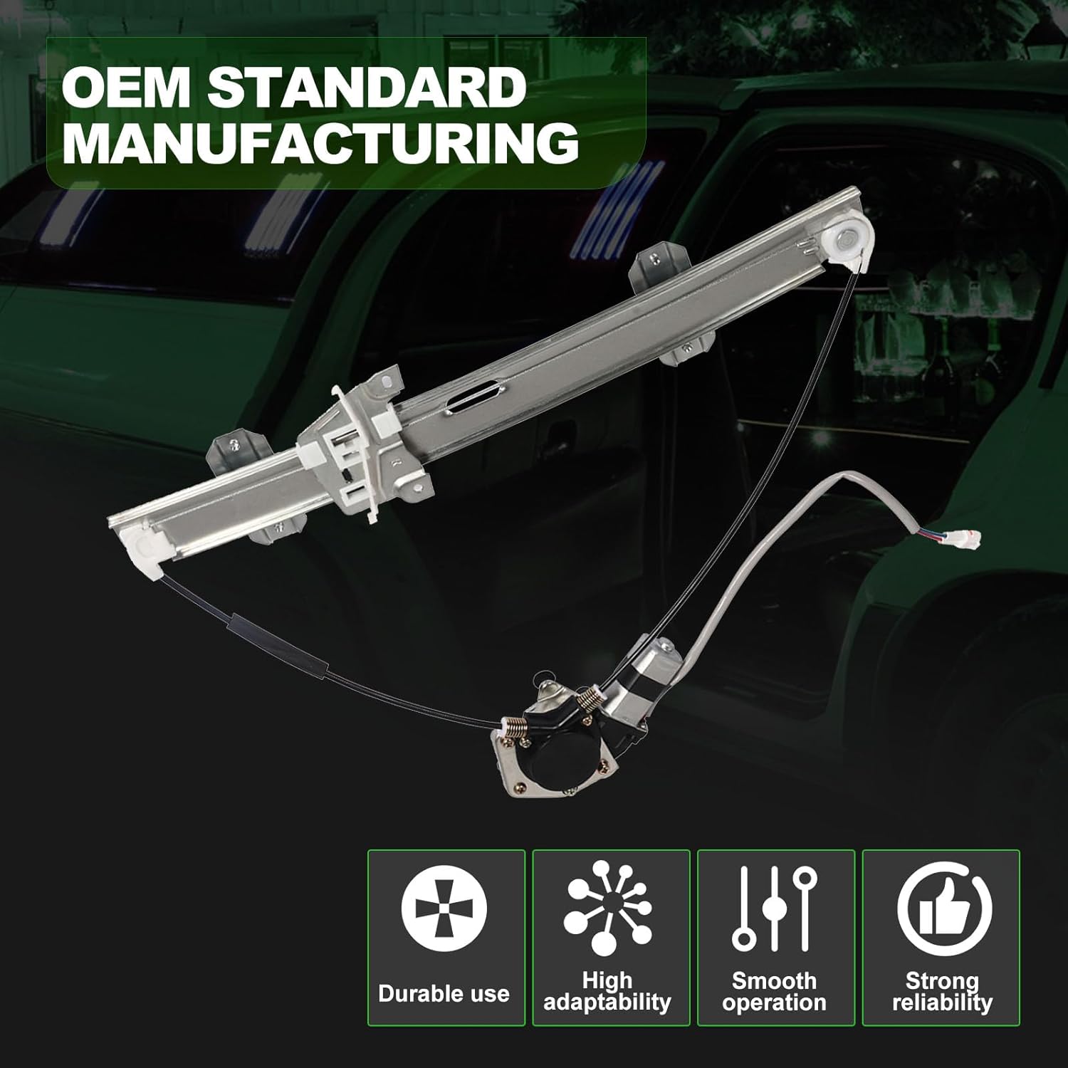 SCITOO 741-975 30021419 8340165D10 Front Passenger Side Window Regulator W/Motor Compatible for Suzuki Grand Vitara 1999-2005 for Suzuki XL-7 2002-2006