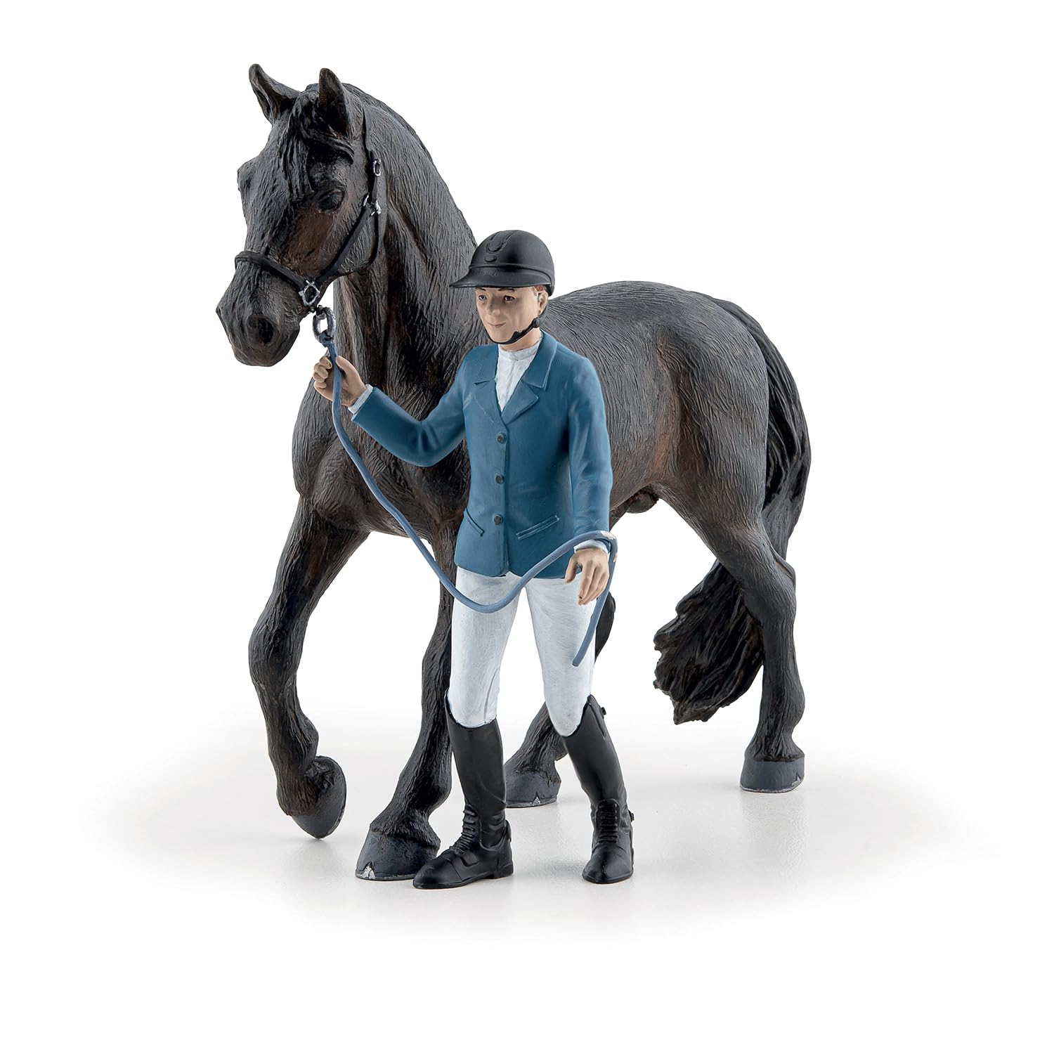 PAPO - Hand-Painted Figurine - Penelope and Blacky - Equestrian World - Collectible - for Children - Boys and Girls - Ages 3 and Up