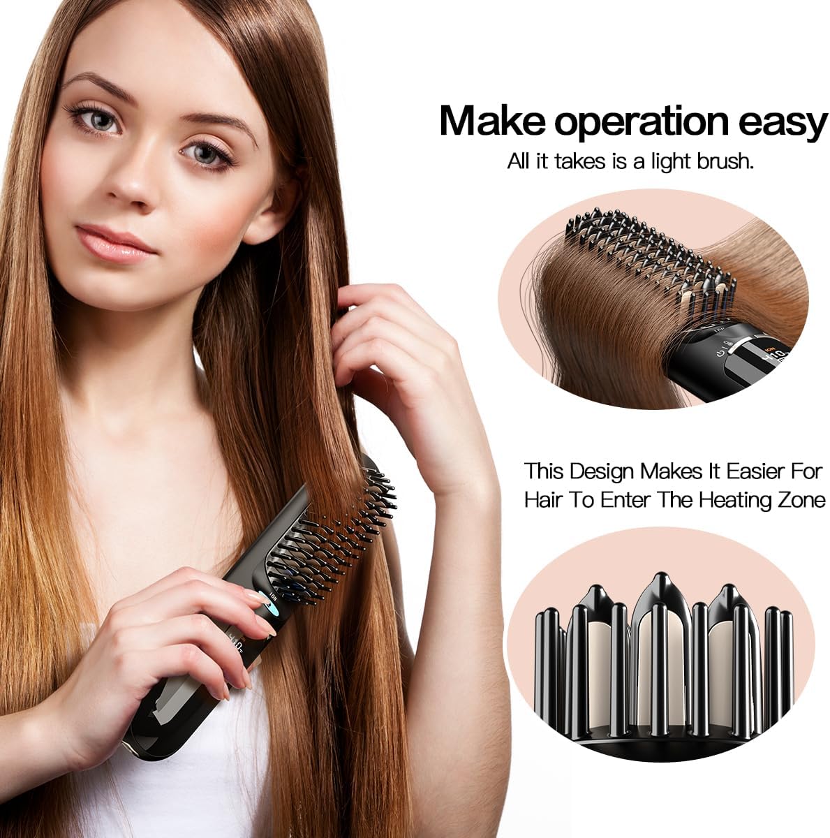 Easy Operation for Hair Straightening