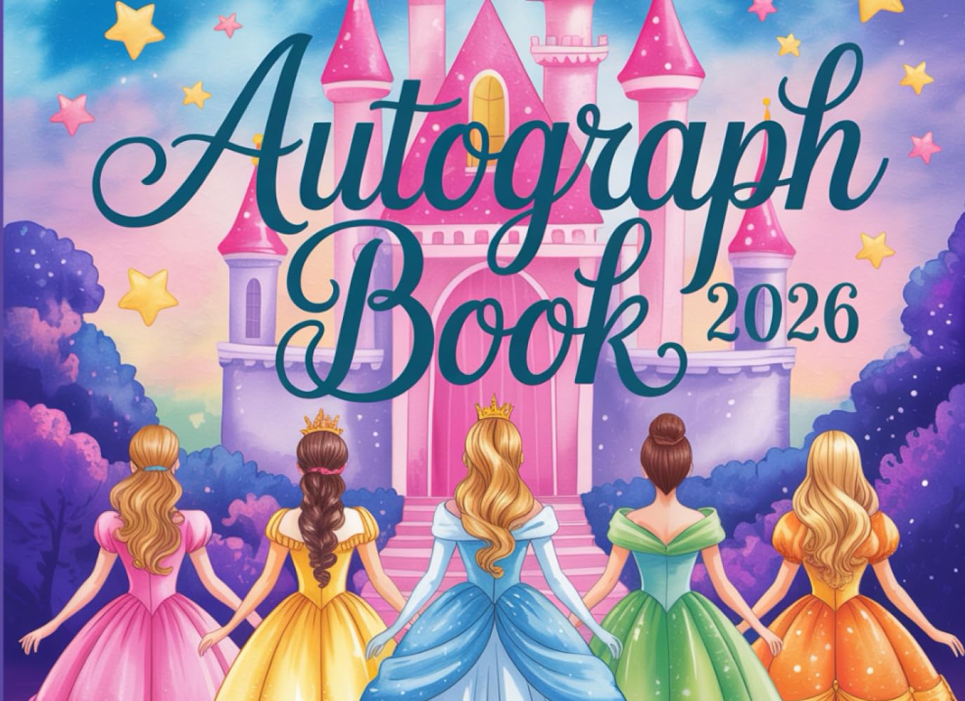 Princess Autograph Book 2026: Capture Signatures and Photos of Theme Park Adventures, Favorite Characters, Superheroes, and Family Members | Keepsake For Kids