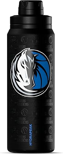 Miniatura 18 de Hydrapeak x NBA Botella de agua activa con licencia oficial de Houston Rockets de 26 onzas con tapa de sorbo y asa, reutilizable, acero inoxidable,
