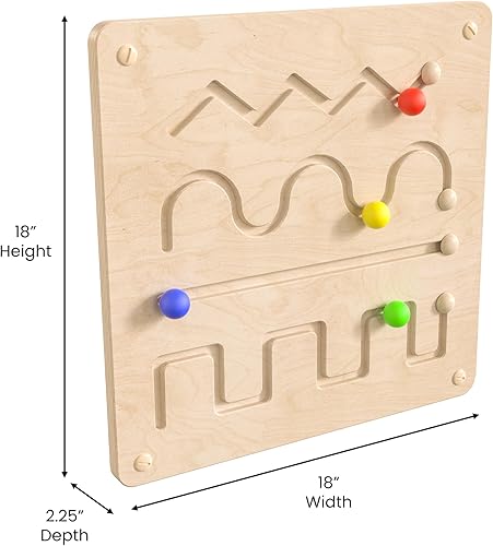 Miniatura 6 de Classroom Essentials Tablero de actividades de pared STEAM de grado comercial con acabado natural y acentos, líneas y patrones multicolores