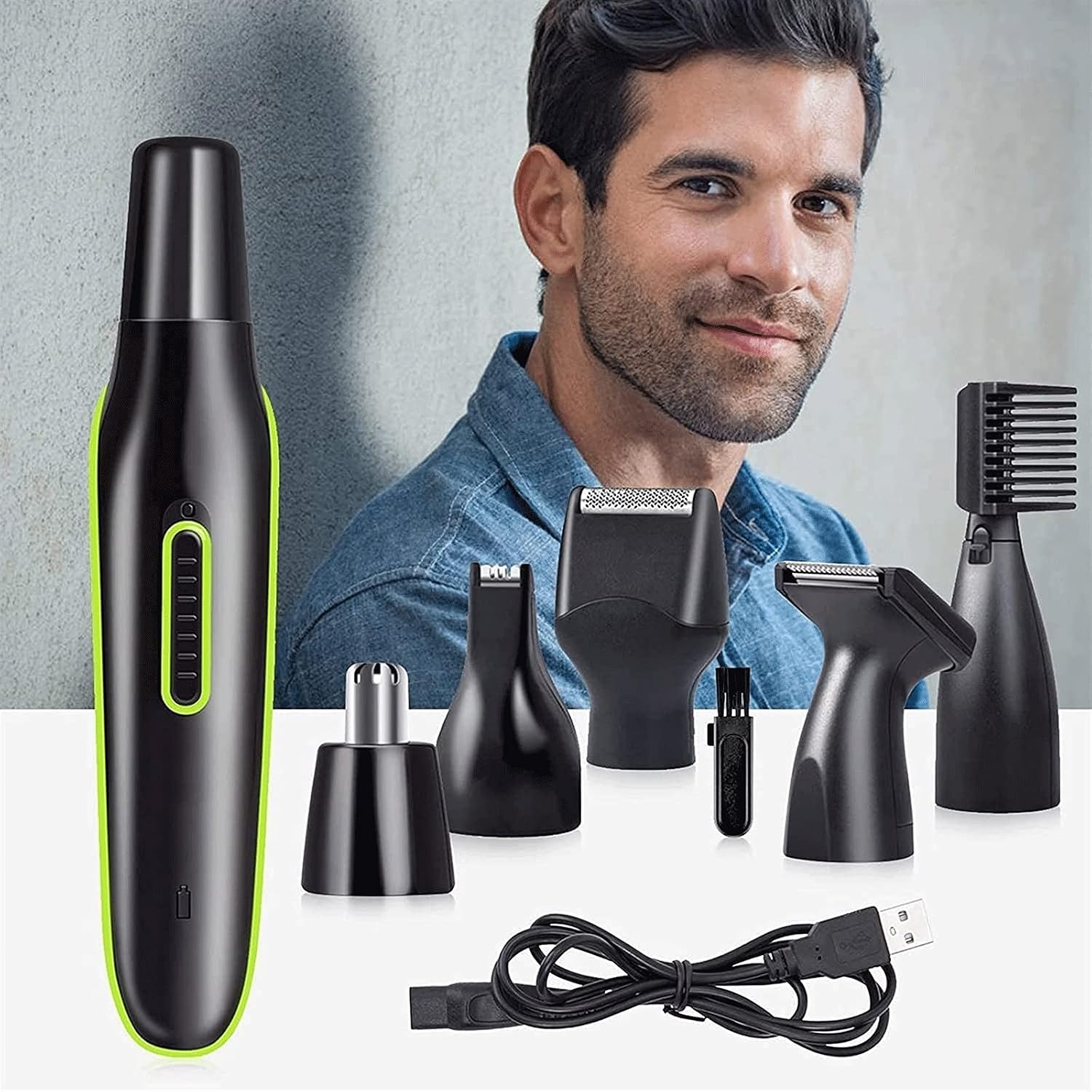 Ear Nose Hair Trimmer for Men Women Electric Facial Hair Trimmer with - Professional Waterproof for Nose Ear Eyebrow Beard