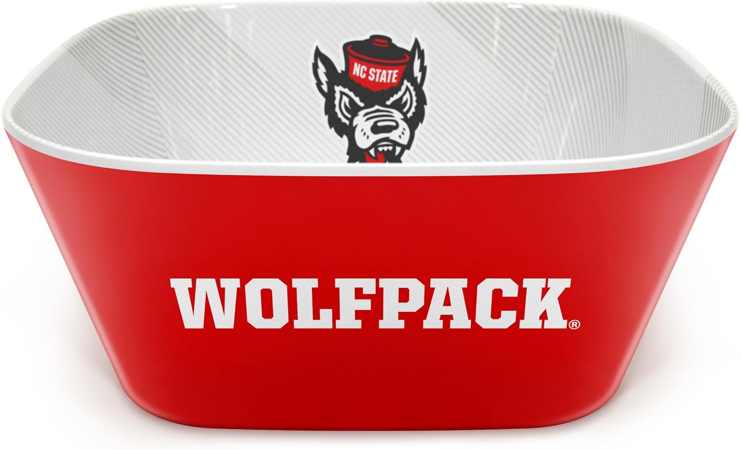 YouTheFan NCAA Officially-licensed Large Party Bowl - 100% Melamine, dishwasher safe, BPA free - holds large bag of chips - sleek design - perfect for game day or any day
