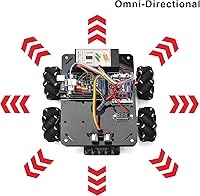 Vista 4 de OSOYOO Omni-directinal Mecanum Wheels Robotic Car Kit for Arduino Mega2560 Metal Chassis DC Motor DIY STEM Remote Controlled Educational Mechanical