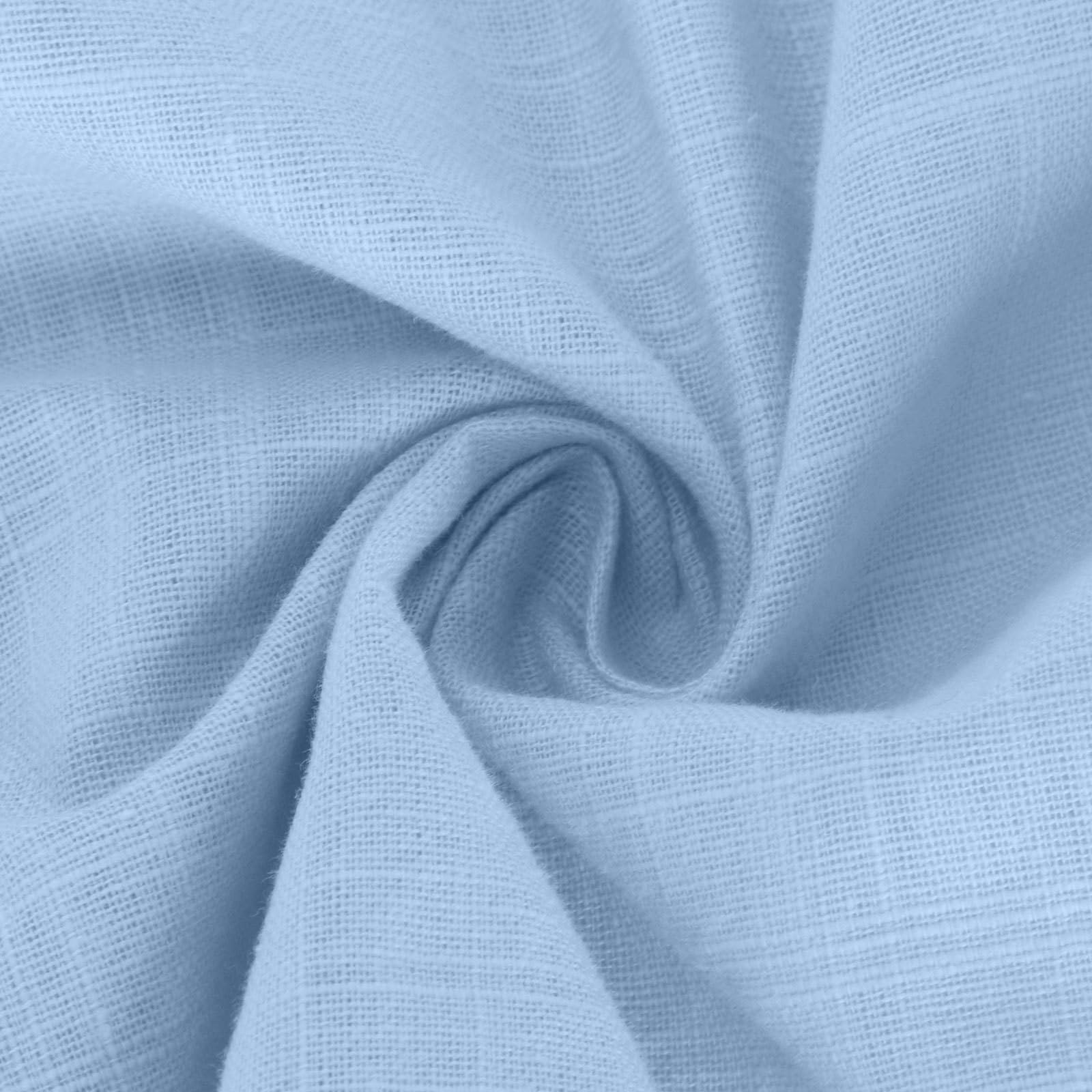 Camisas de gasa de moda con botones para mujer, ajuste holgado, para verano, casual, manga larga, lino y algodón, color sólido, blusas de muselina, cuello novio, ligeras, para mujer