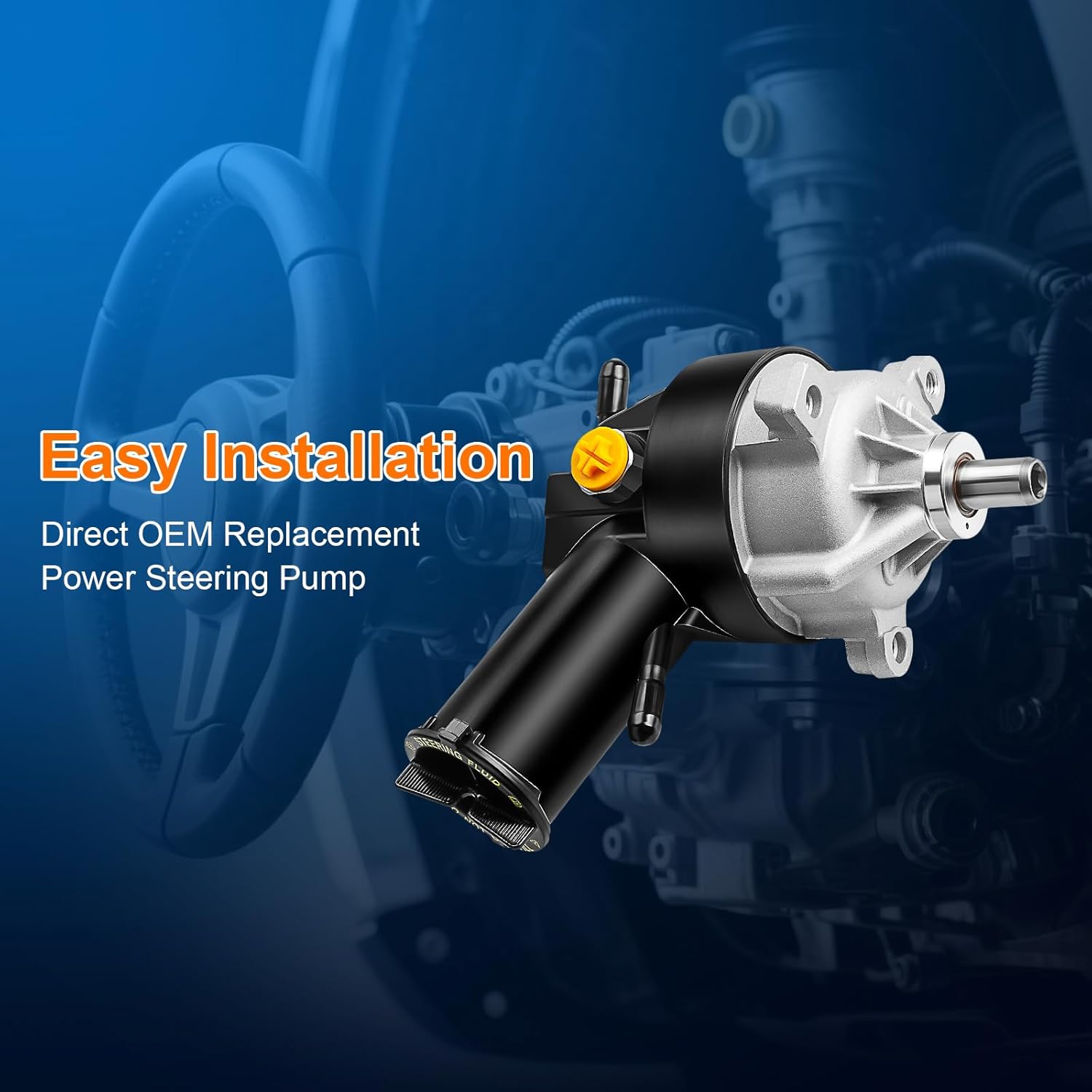 Power Steering Pump with Reservoir Fits for Ford F200, F250, F350 Super Duty, F450 Super Duty, F550 Super Duty 1990-2003, F Super Duty,Excursion Replaces 20-7238, F1TZ3A674DBRM, F2TZ3A674A