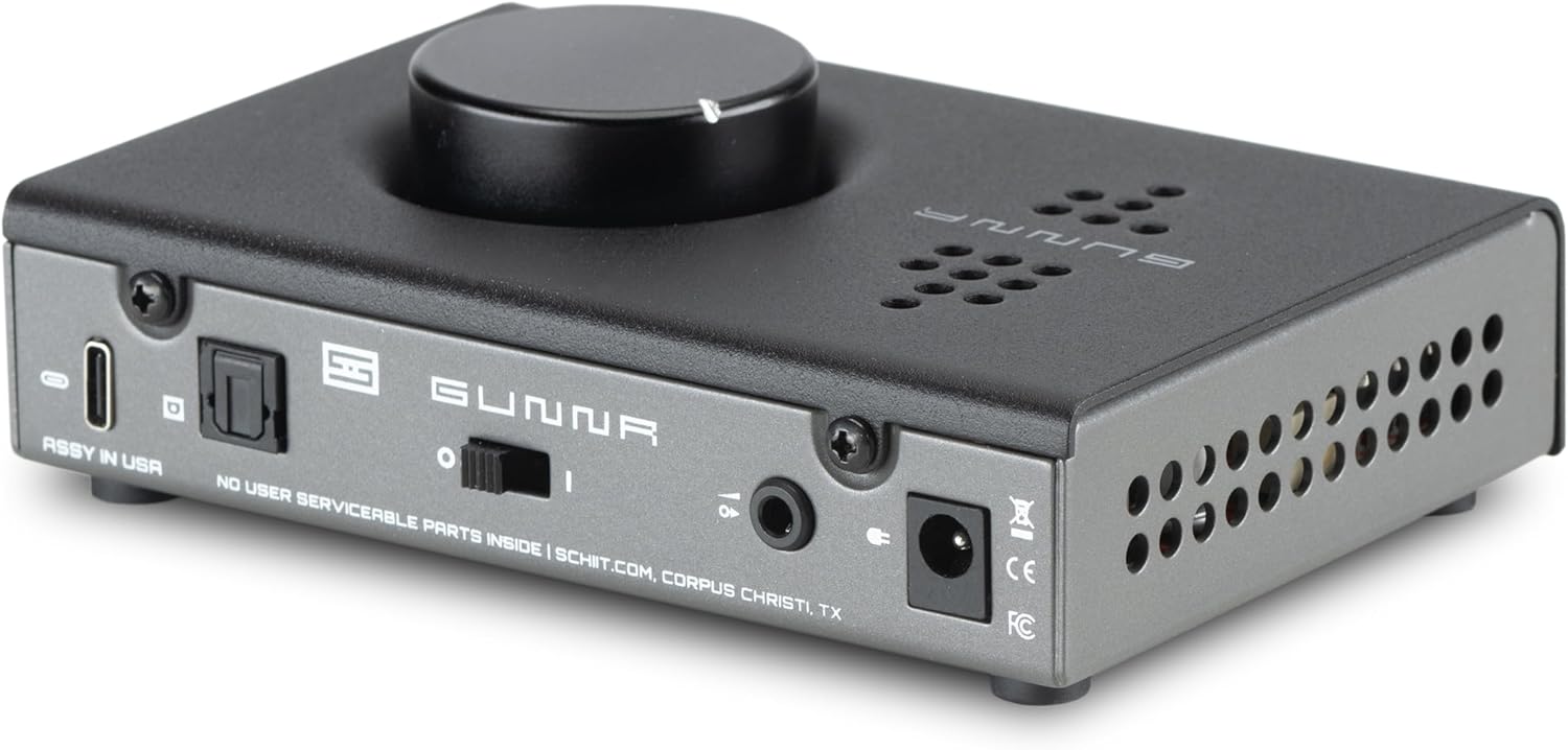 Schiit Gunnr Mission-Critical Gaming Headphone Amplifier with Mic Input and Soundstage Control