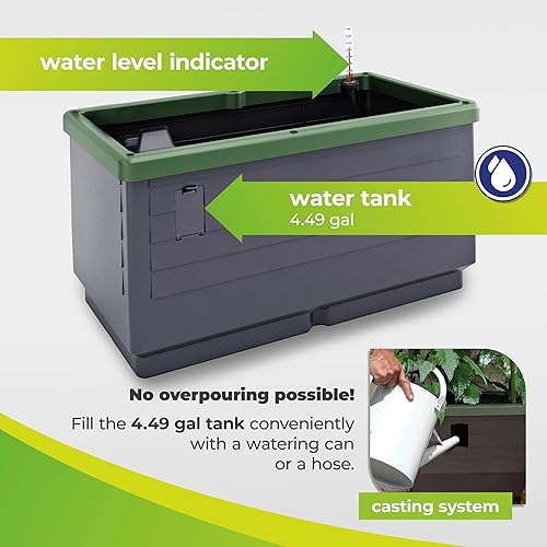 Miniatura 4 de JGL City Jungle - Soporte básico para plantas, color gris carbónverde