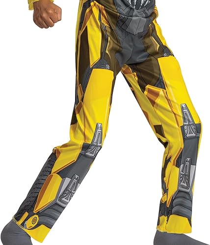 Miniatura 5 de Disguise Disfraz muscular de abejorro para niños, disfraz acolchado oficial de Transformers Rise of the Beasts y máscara