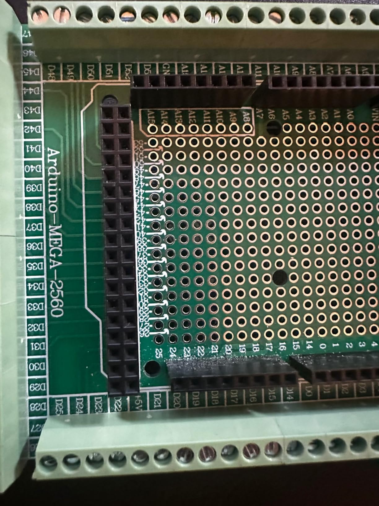 ANMBEST Mega 2560 R3 Prototype Screw Terminal Block Shield Board Pre ...