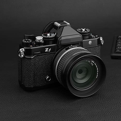 Miniatura 4 de Haoge botón de obturador metálico de 12 mm para Fujifilm XT5 X-Pro3 XT50 GFX100RF XE5 Nikon Zf DF y Leica Q3 43 M10 M-11, superficie cóncava, plata,