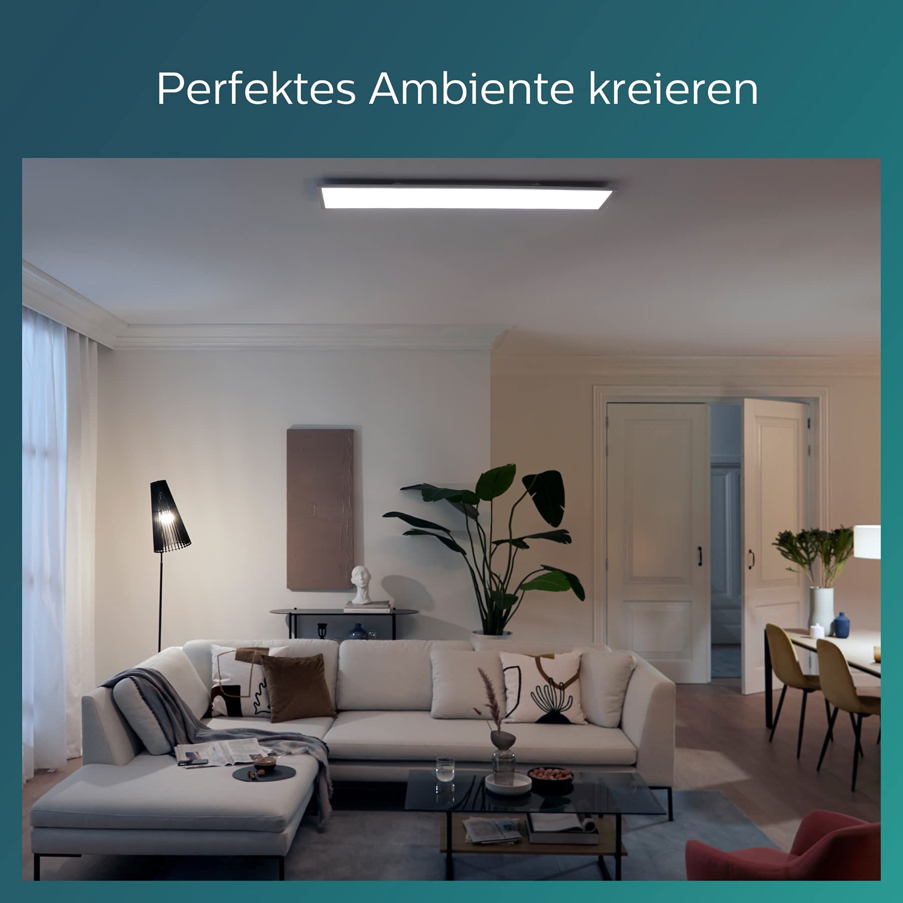 Philips Touch Deckenleuchte SceneSwitch, rechteckig, 36W, 4000K ,Weiß