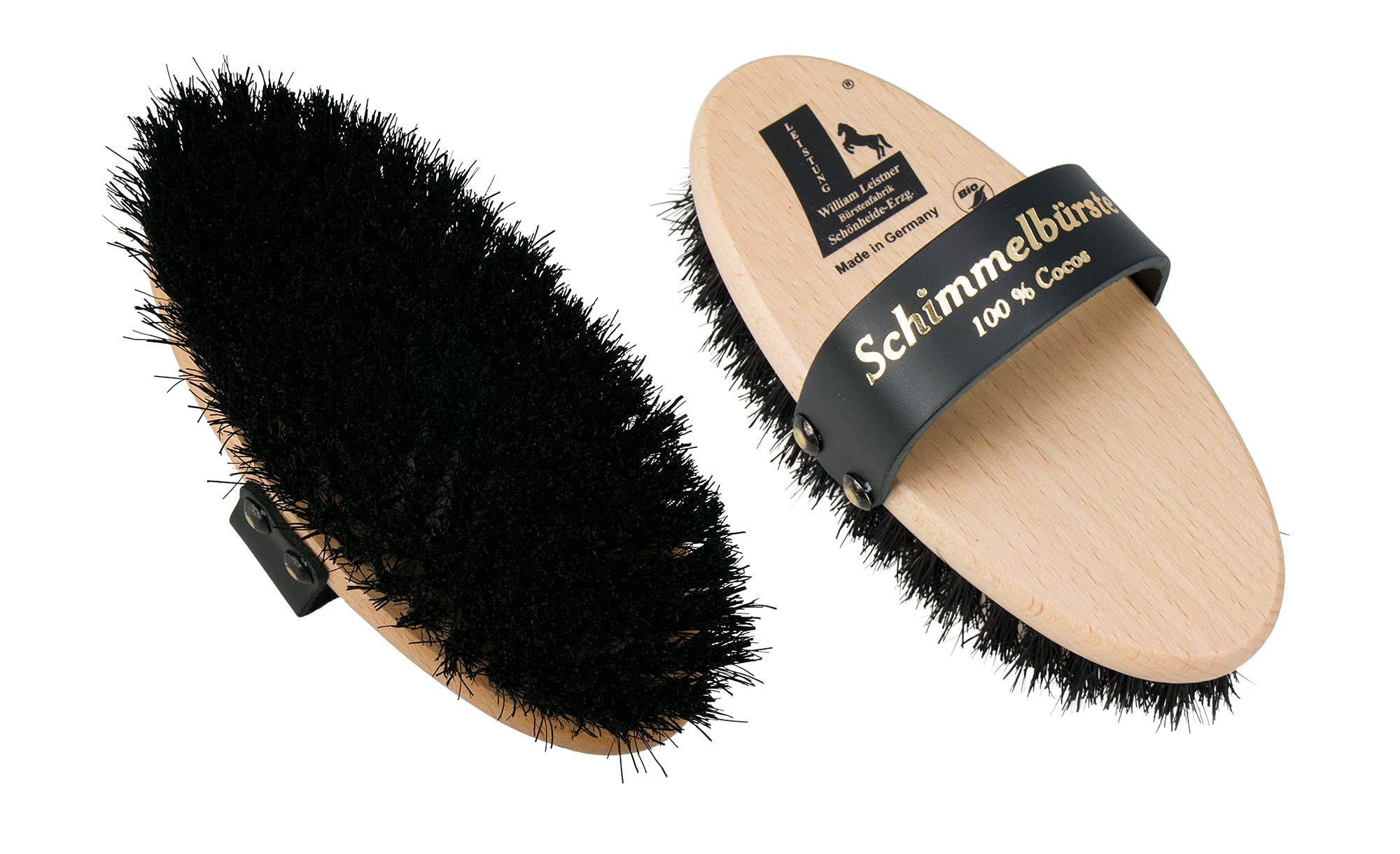 Willam Leistner Premium Quality Natural Bristle "Schimmel" Horse Grooming Brush