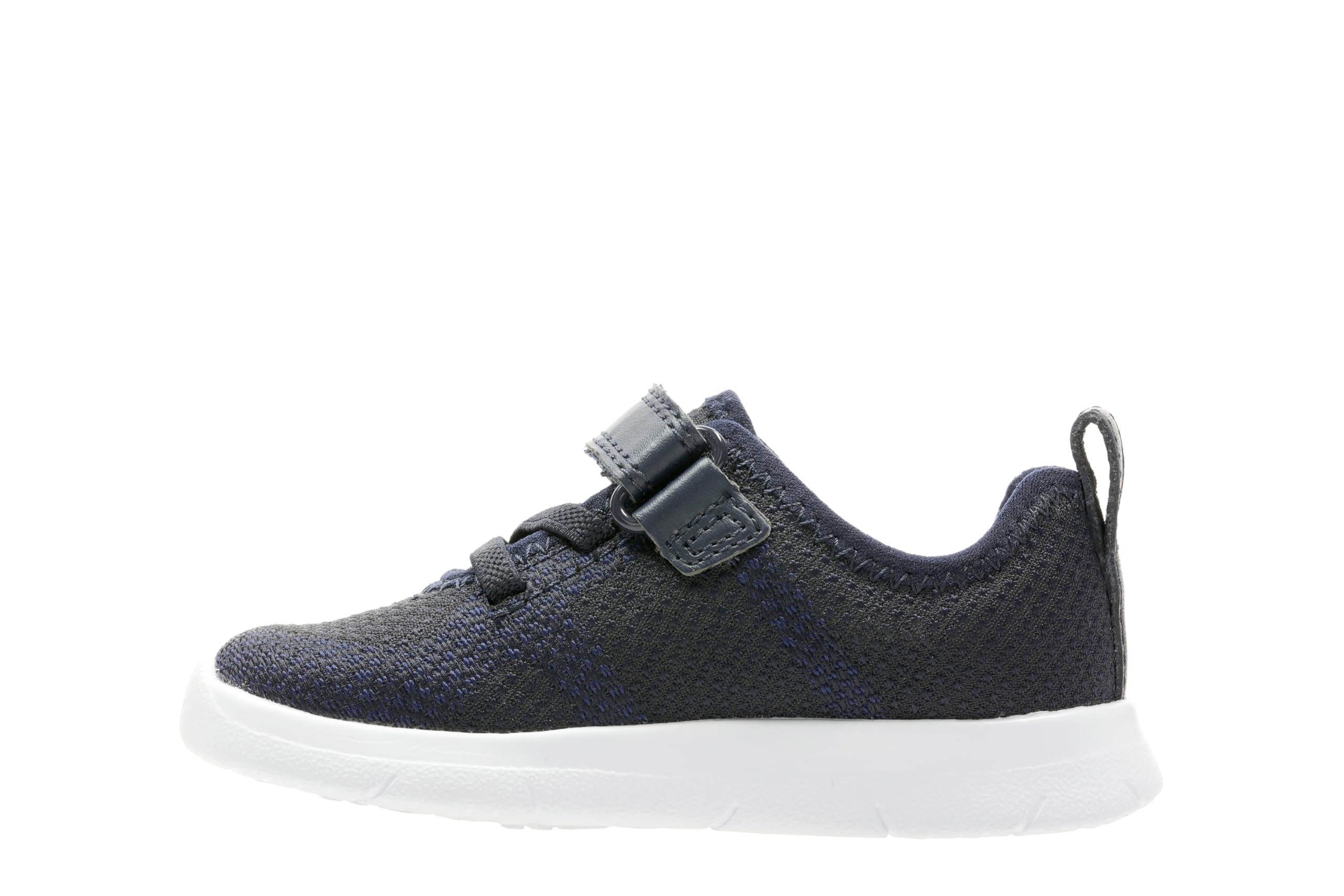 CLARKS Boys Ath Flux T Sneaker, Navy, 3 UK Wide