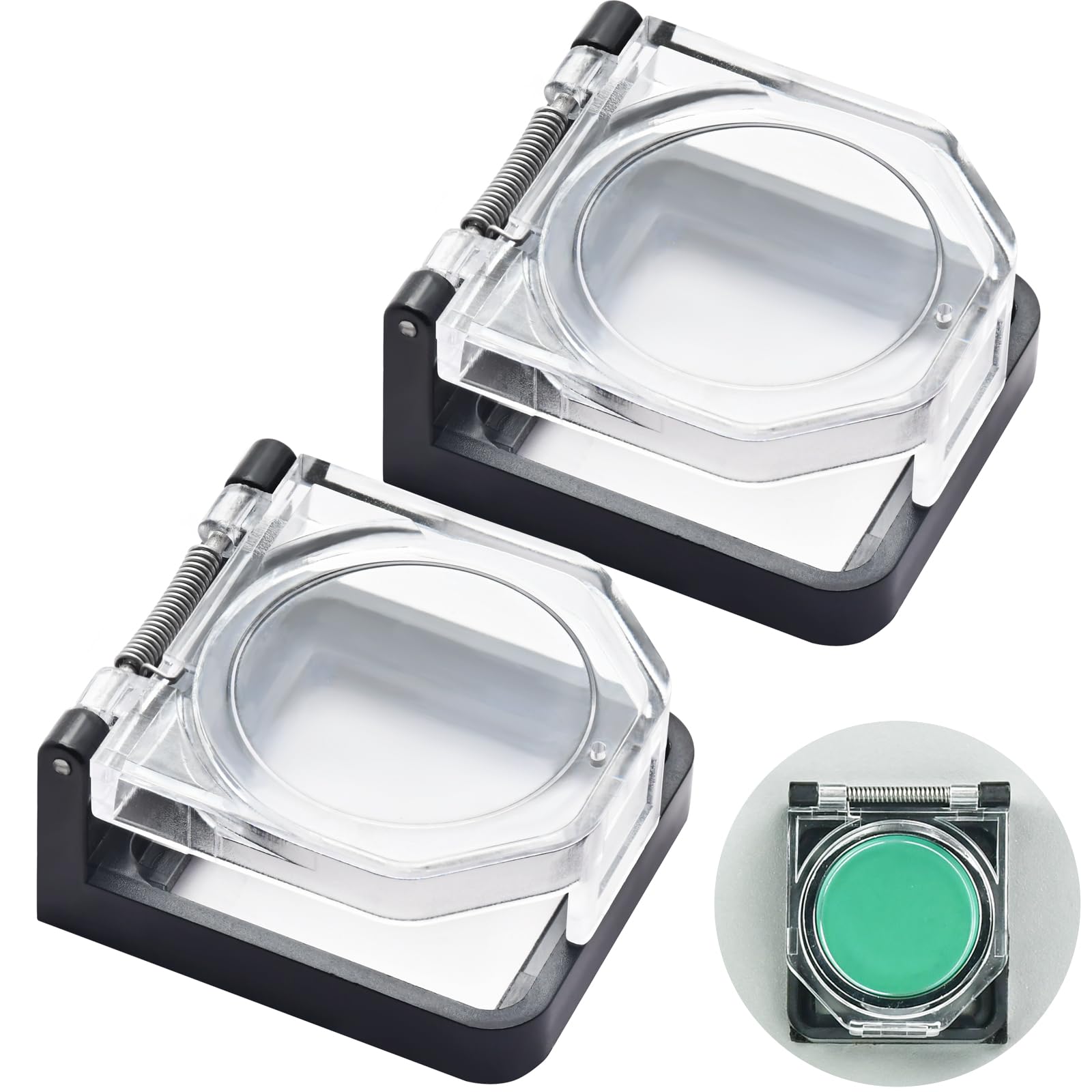 2Pcs Power Push Button Switch Cover Waterproof and Collision Resistant Dustproof Safety Protector for 39 * 34mm Mounting Hole Computer PC Desktop Momentary