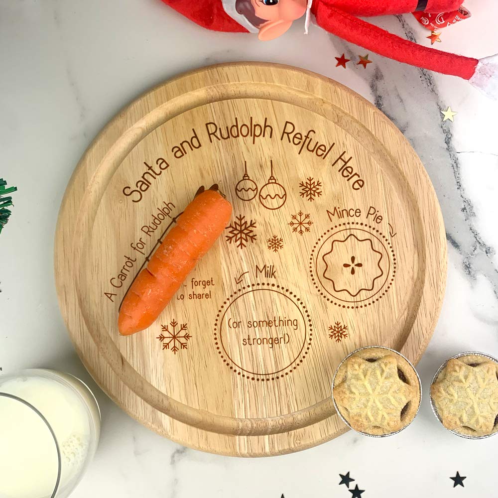 eBuyGB Snack Tray Christmas Eve Board, Santa & Rudolph Refuel Here - Image 2