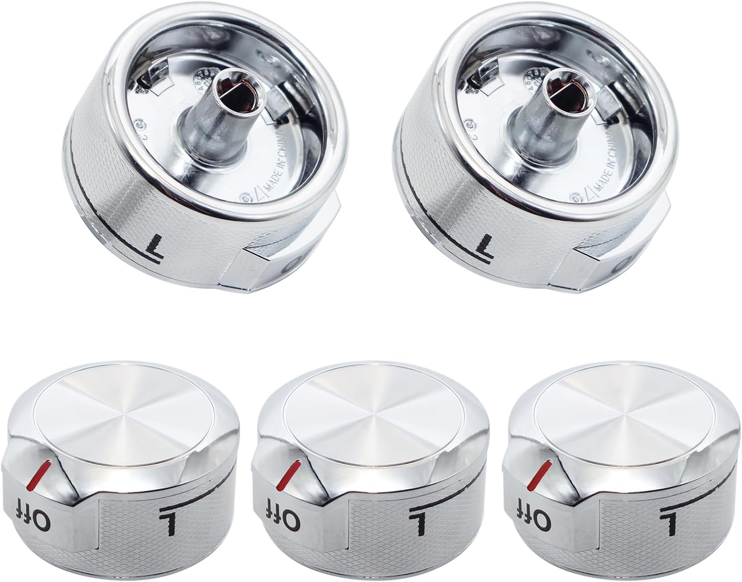 W11030413 Stove Control Knob 5-Pack – Replacement for Whirlpool & KitchenAid Ranges – Replaces W10643306, W10786063, W11027434, AP6038805, PS11770322, EAP11770322