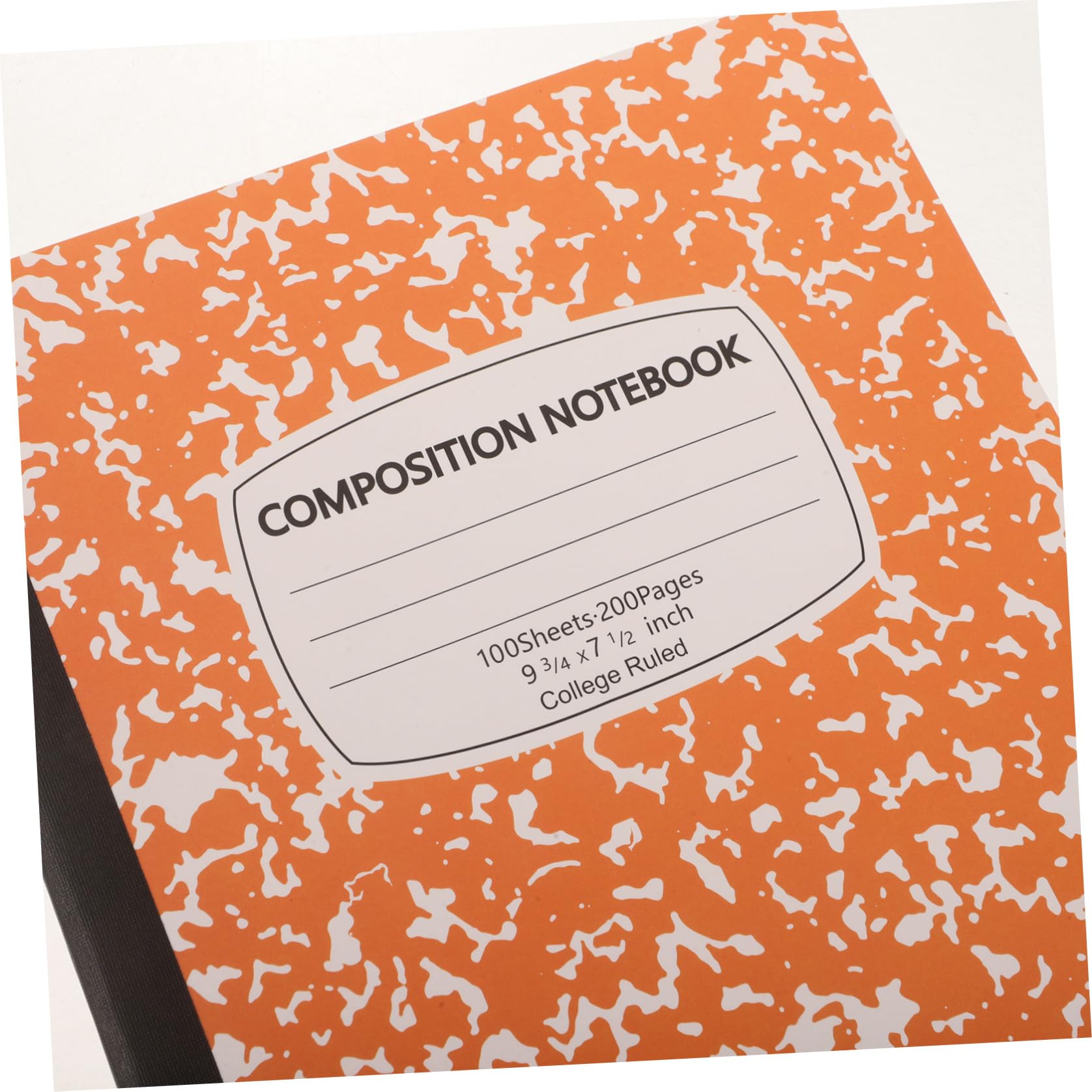 Lurrose 5Er-Packung B5 College Ruled Composition Notebook mit 100 Blättern | Softcover aus Papier, Abschnittslinien für Klare Gliederung, Elegantes Marmor Schneeflocken Design