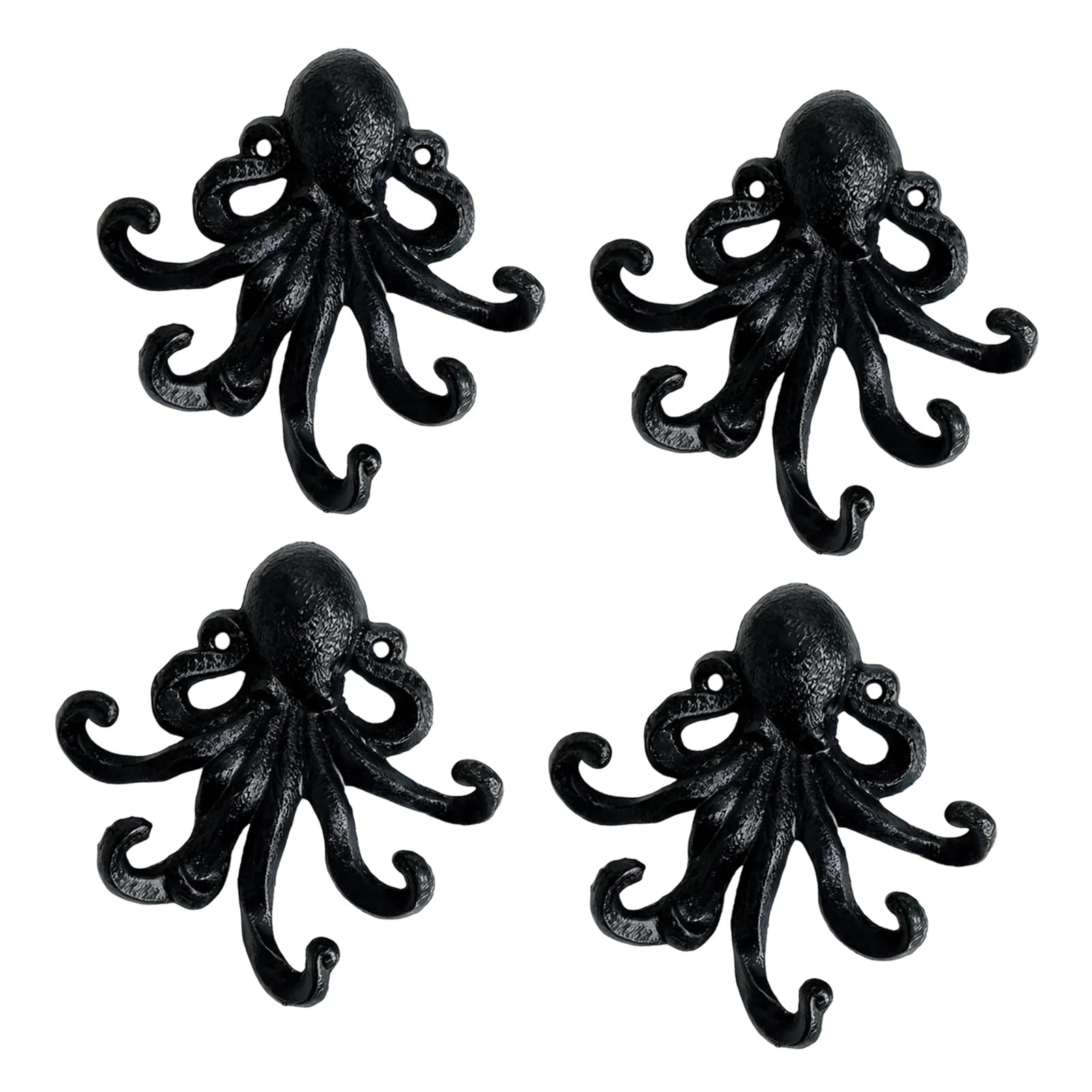 Tsophreniq B Classical European Iron Octopuses Wall Hook Party Decoration For Keys Jewelry And Small Household Items Storage Multi Purpose Hooks