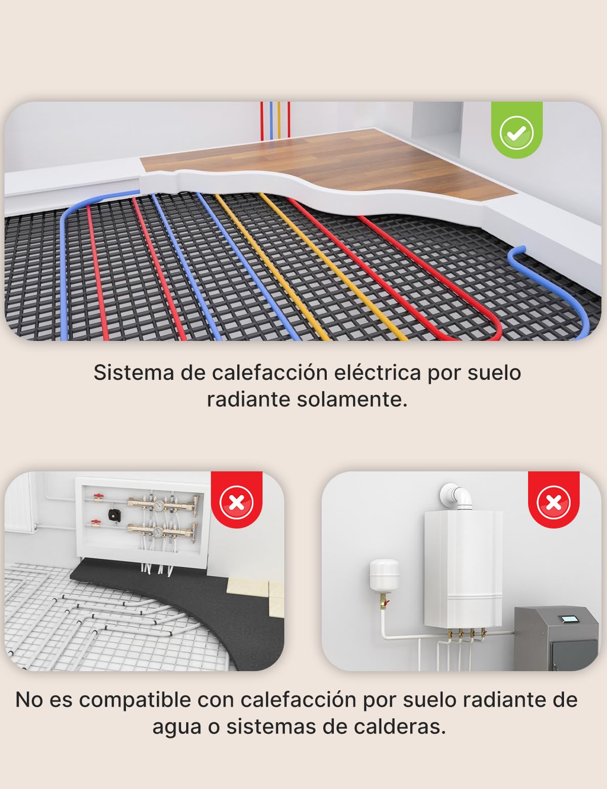 MOES Termostato Inteligente Calefacción por Suelo de Agua y Caldera