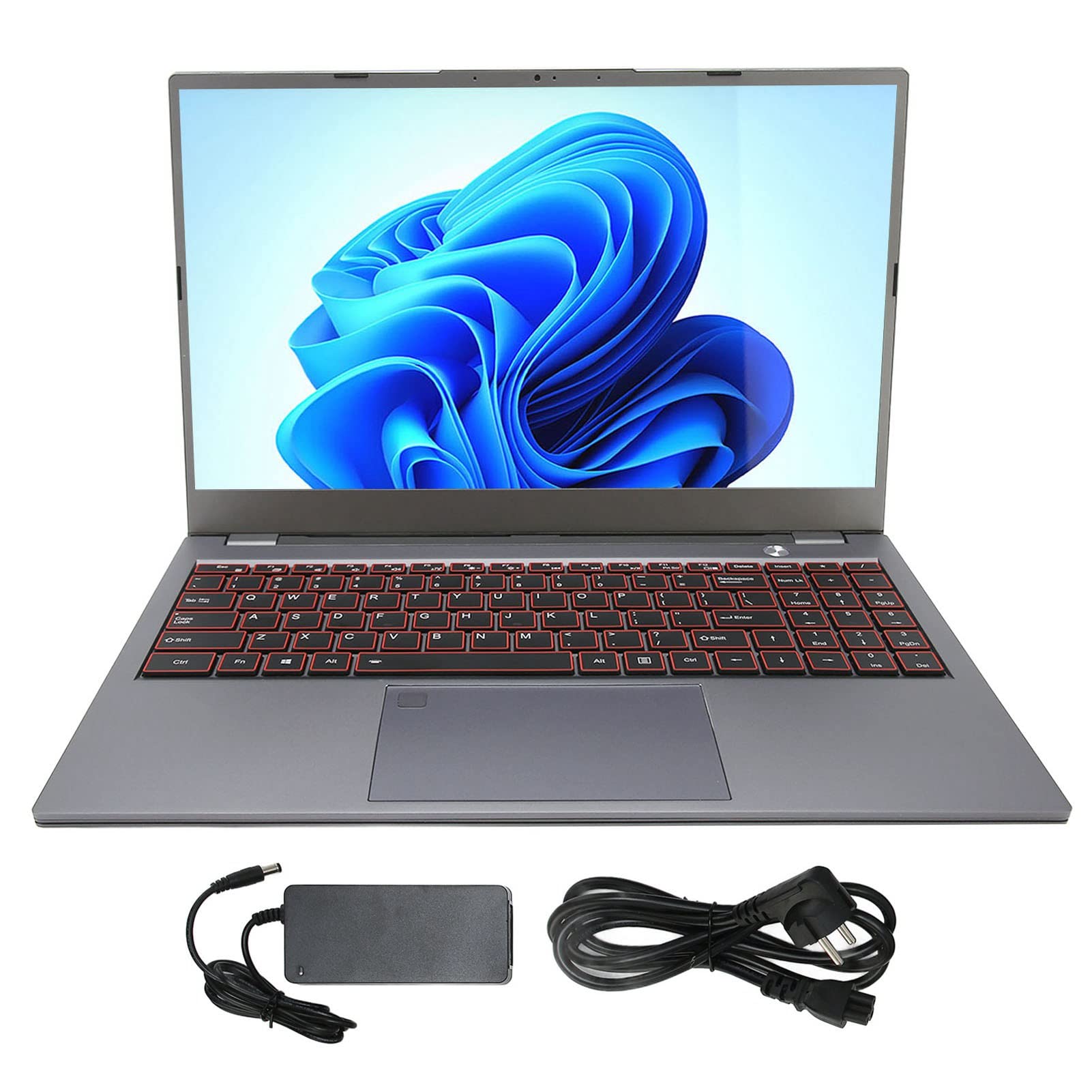 Airshi Computer Portatile da Ufficio, Laptop Aziendale da 15,6 Pollici 8000 mAh per Lavoro (8+256G Spina UE)