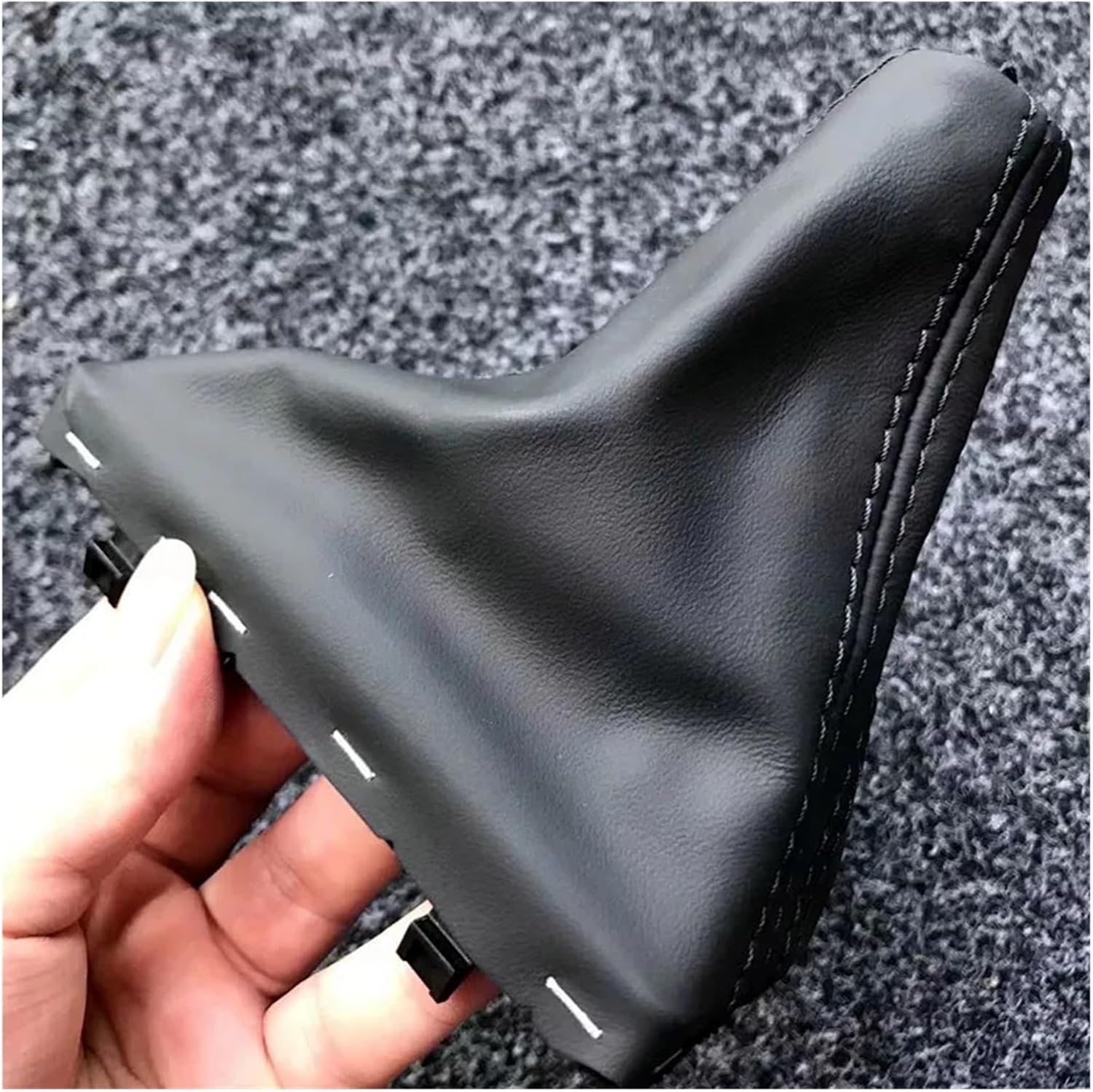 LHD Automatic Car Leather Gear Shift Knob Shift Knobs Boot Compatible with A3 A4 A5 A6 A7 Q3 Q5 A1 Q7(A4 A5 Q5)