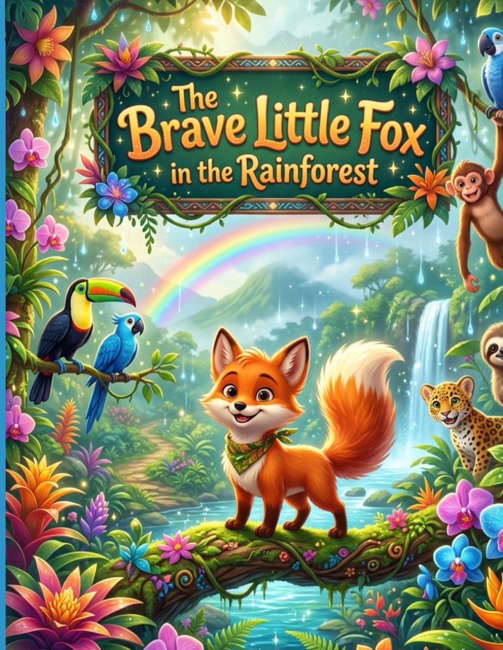 The Brave Little Fox in the Rainforest: An Emotional Adventure Story About Courage, Kindness, Friendship, and Helping Others for Children Ages 4–8 (5-Minute Bedtime Jungle Adventures)