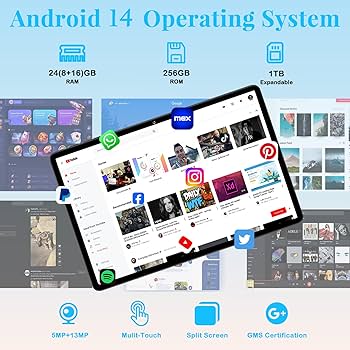 Amazon.com : Tablet 11 inch, 2025 Android 14 Tablet with