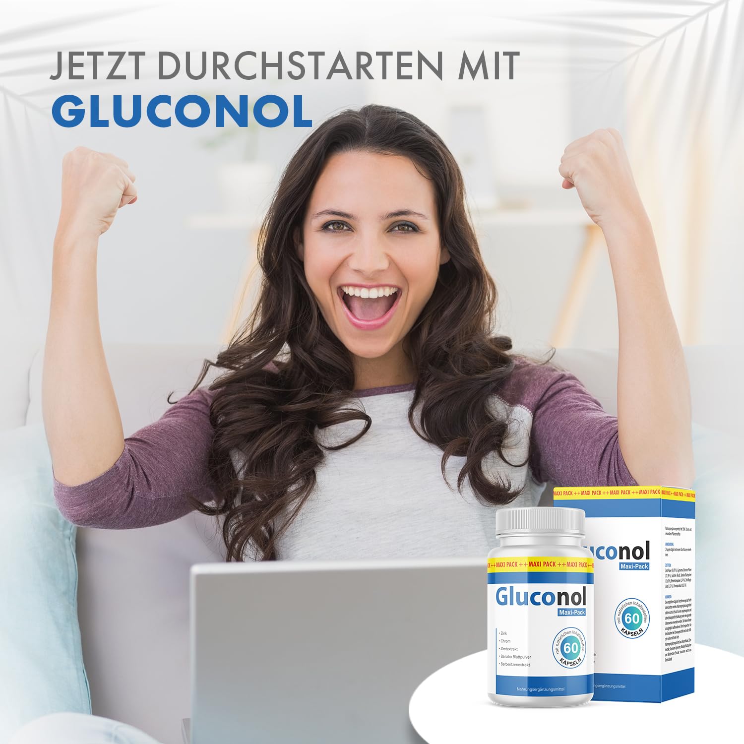 Gluconol Kapseln - unterstützung für den Alltag - Inhalt 60