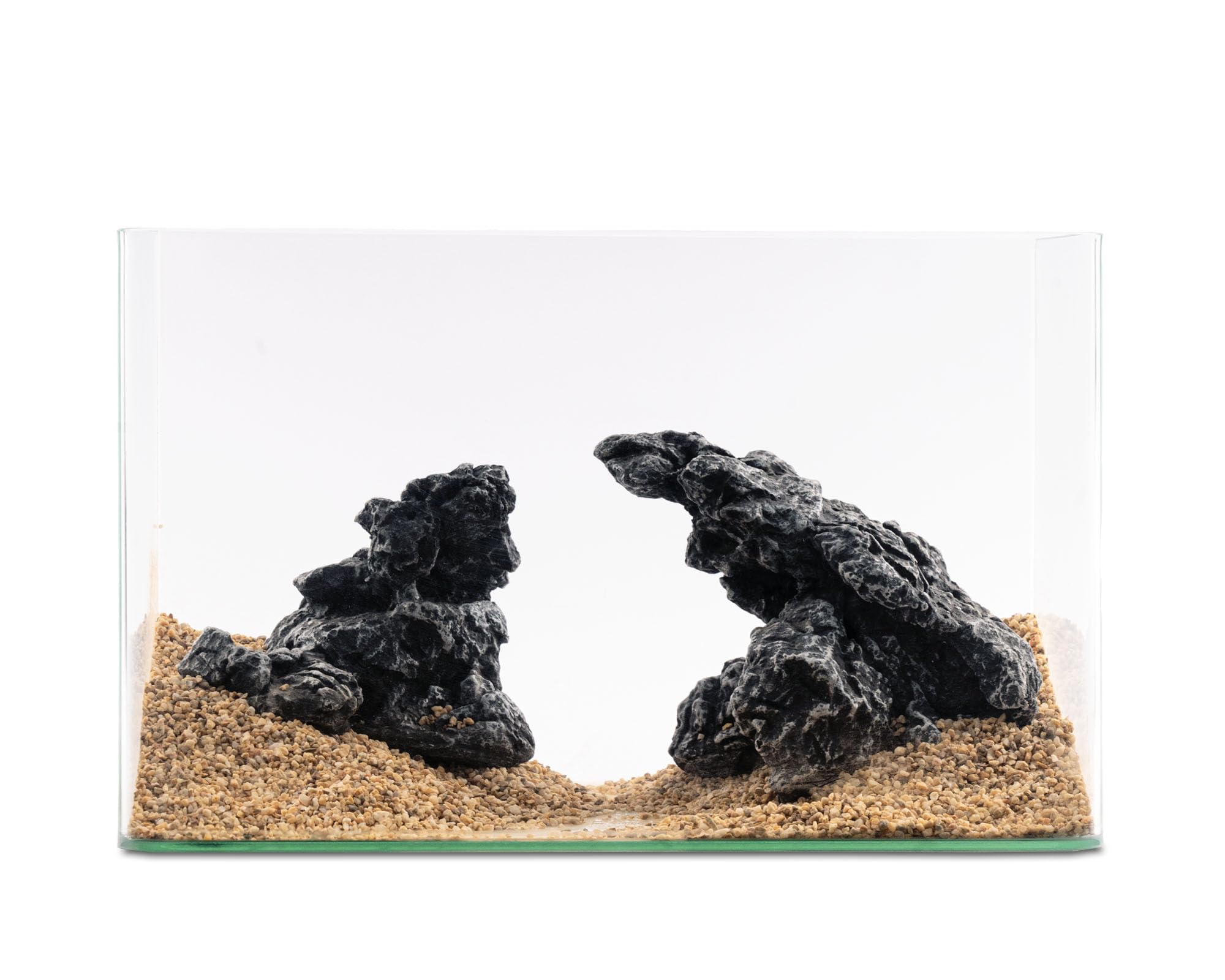NatureHolic Ready to Scape Fusion Mountain | Aquarium Deko Felsen für Aquascaping | 2-teiliges Hardscape | Für Aquarien ab 45 cm | Naturgetreue Felsen mit poröser Oberfläche zum Bepflanzen