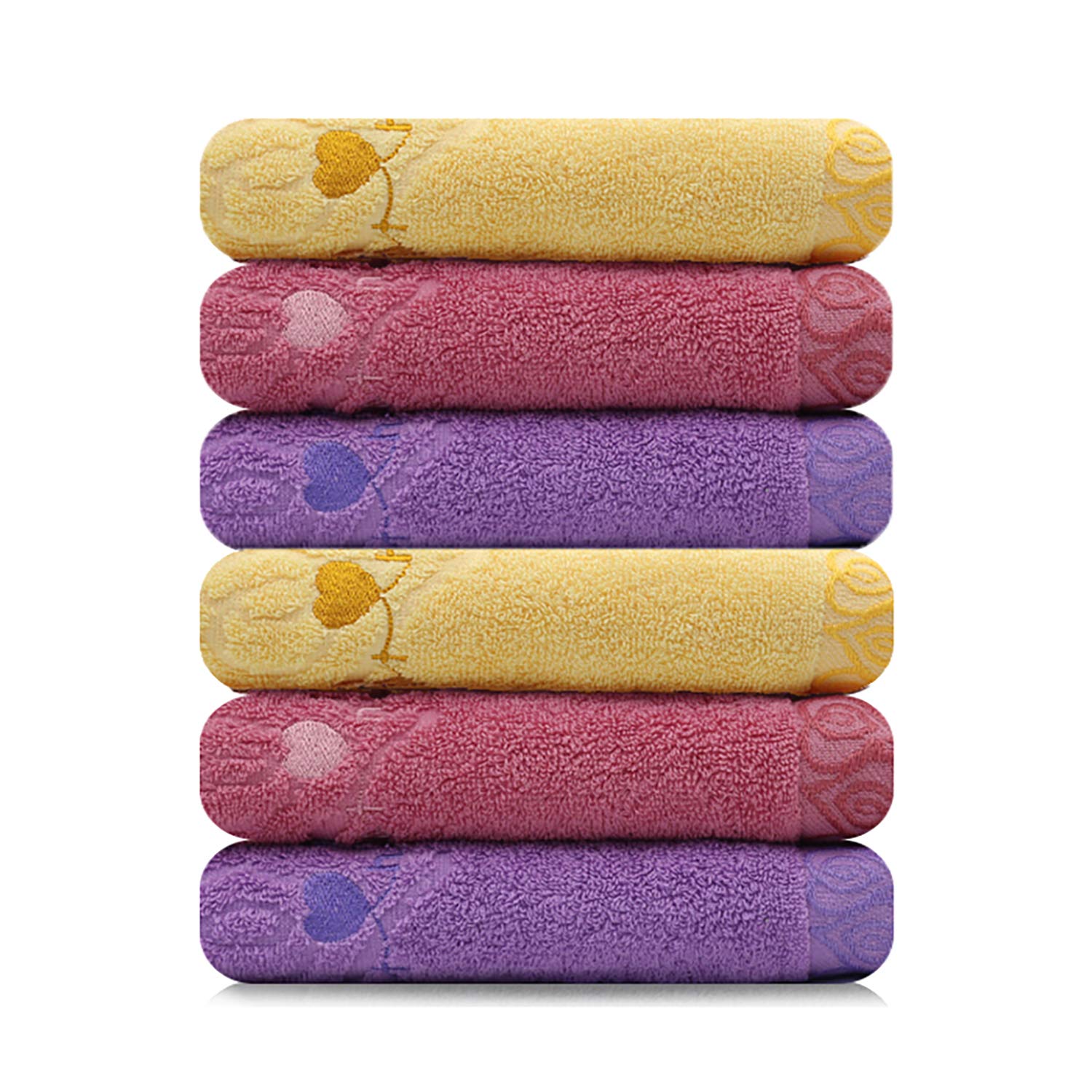 SONGWOL 6 Piece Premium Cotton Towel Set, 16 X 31 Inch, 100% Combed Cotton Towels for Home, Bathroom, Gym, Spa, Maximum Softness, Quick Dry and High Absorbency, Made in Korea (470 GSM)