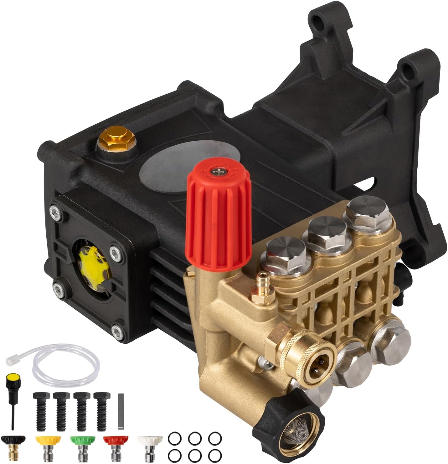 1" Shaft Triplex Pressure Washer Pump 4200 PSI 4.2 GPM Replacement Power Washer Pump Compatible with GX340 GX390 GX270 DXPW3035 DXPW3535