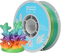 Vista 19 de Filamento Matte Rainbow PLA para Impresora 3D, 10 Carretes, Carrete de 1KG (2.2lbs) 1.75mm, Filamento Gradiente Multicolor a Granel para la mayoría
