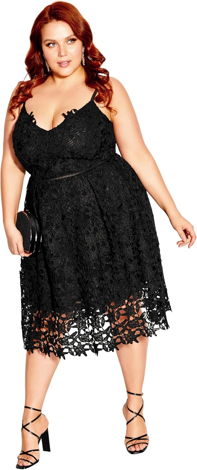 City Chic Women's Plus Size Cocktail Dress - So Fancy