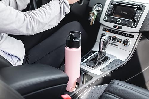 Miniatura 5 de Simple Modern botella de agua reutilizable con tapa con pajilla, termo de acero inoxidable con aislamiento al vacío, para gimnasio y deportes,