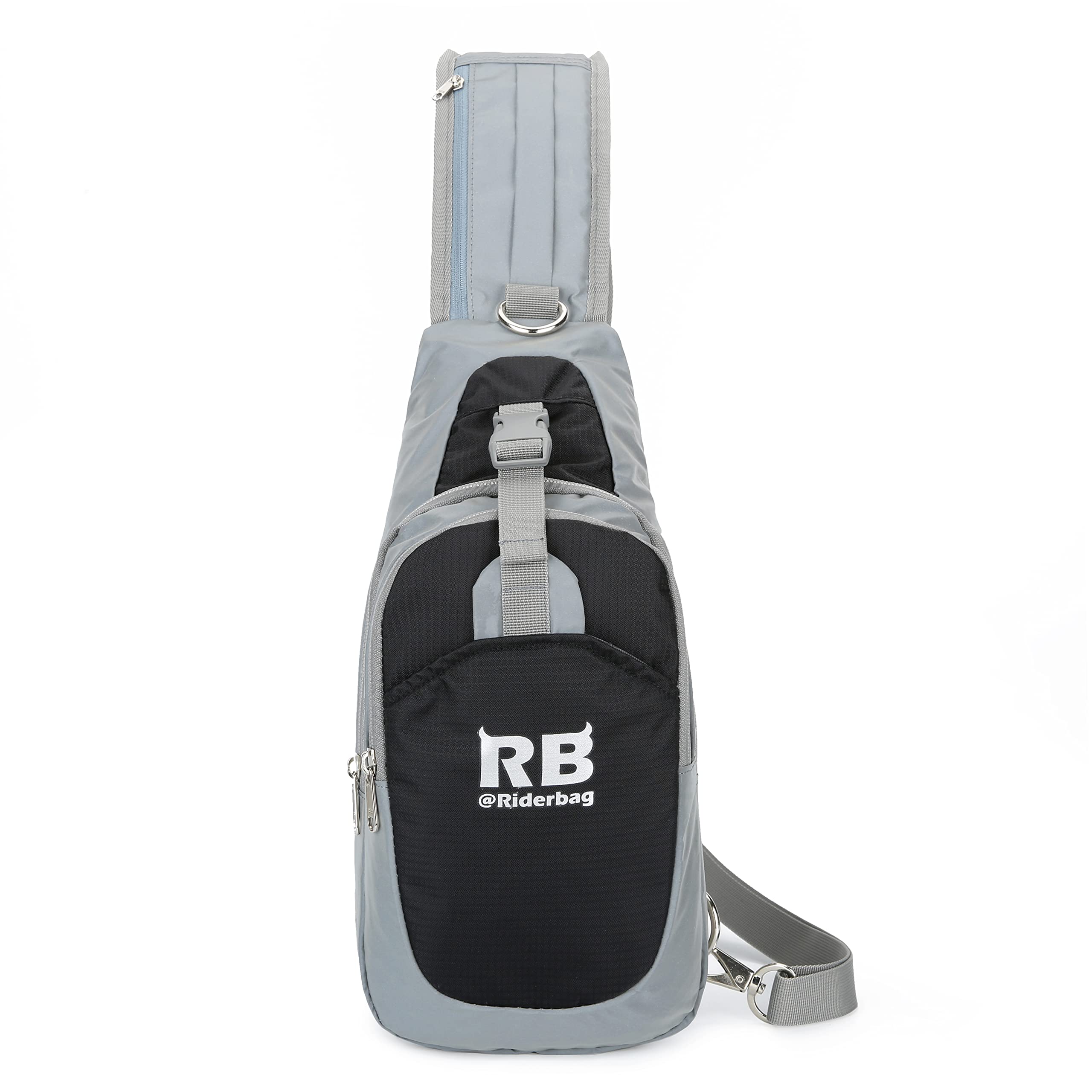 riderbag Sling bags for Men and Women Trendy Crossbody bags, reflective Shoulder Purses. Nylon crossbody bags, cute shoulder