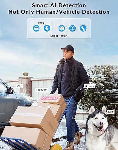 Miniatura 5 de FOSCAM Cámaras IP POE de seguridad 4K 8MP, T8EP UltraHD Cámara de seguridad de vigilancia para el hogar al aire libre con audio bidireccional,