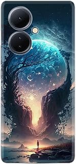 Kılıfland Vivo V29 Lite ile Uyumlu Telefon Kılıfı, Silikon, Desenli, Siyah