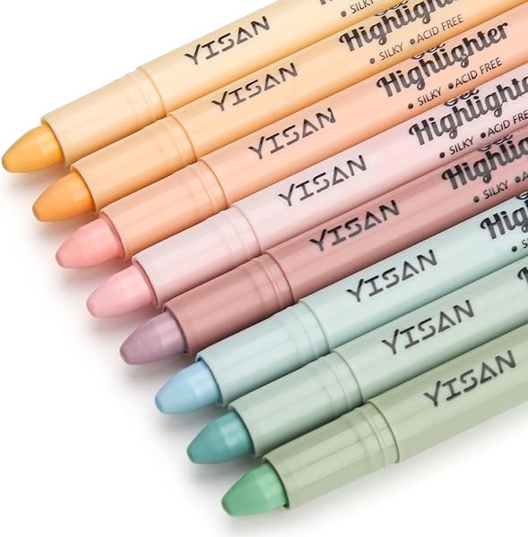 Yisan Bijbel-markeerstift Set van 8 Pastel Kleuren