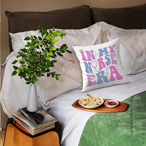 Miniatura 4 de Fundas de almohada de 18 x 18 pulgadas, regalos para enfermeras escolares, regalos para estudiantes de enfermería, funda de almohada decorativa,